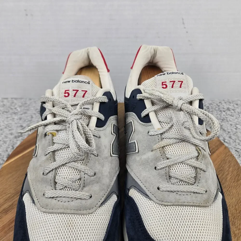 New Balance Men 13D 577 Made in England Dark Blue White Lifestyle Casual Sneaker